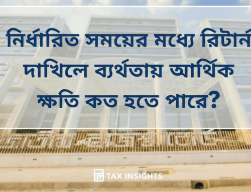 নির্ধারিত সময়ের মধ্যে রিটার্ন দাখিলে ব্যর্থতায় আর্থিক ক্ষতি কত হতে পারে?