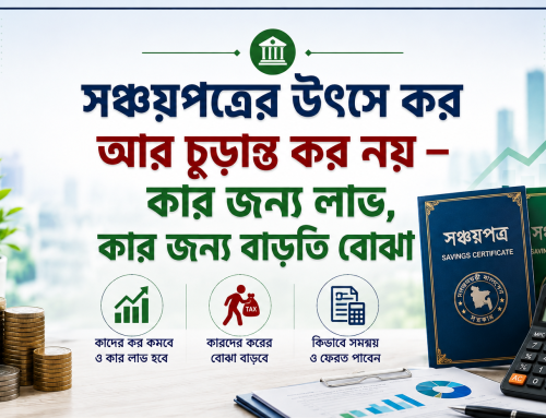 সঞ্চয়পত্রের উৎসে কর আর চূড়ান্ত কর নয় — কার জন্য লাভ, কার জন্য বাড়তি বোঝা ?